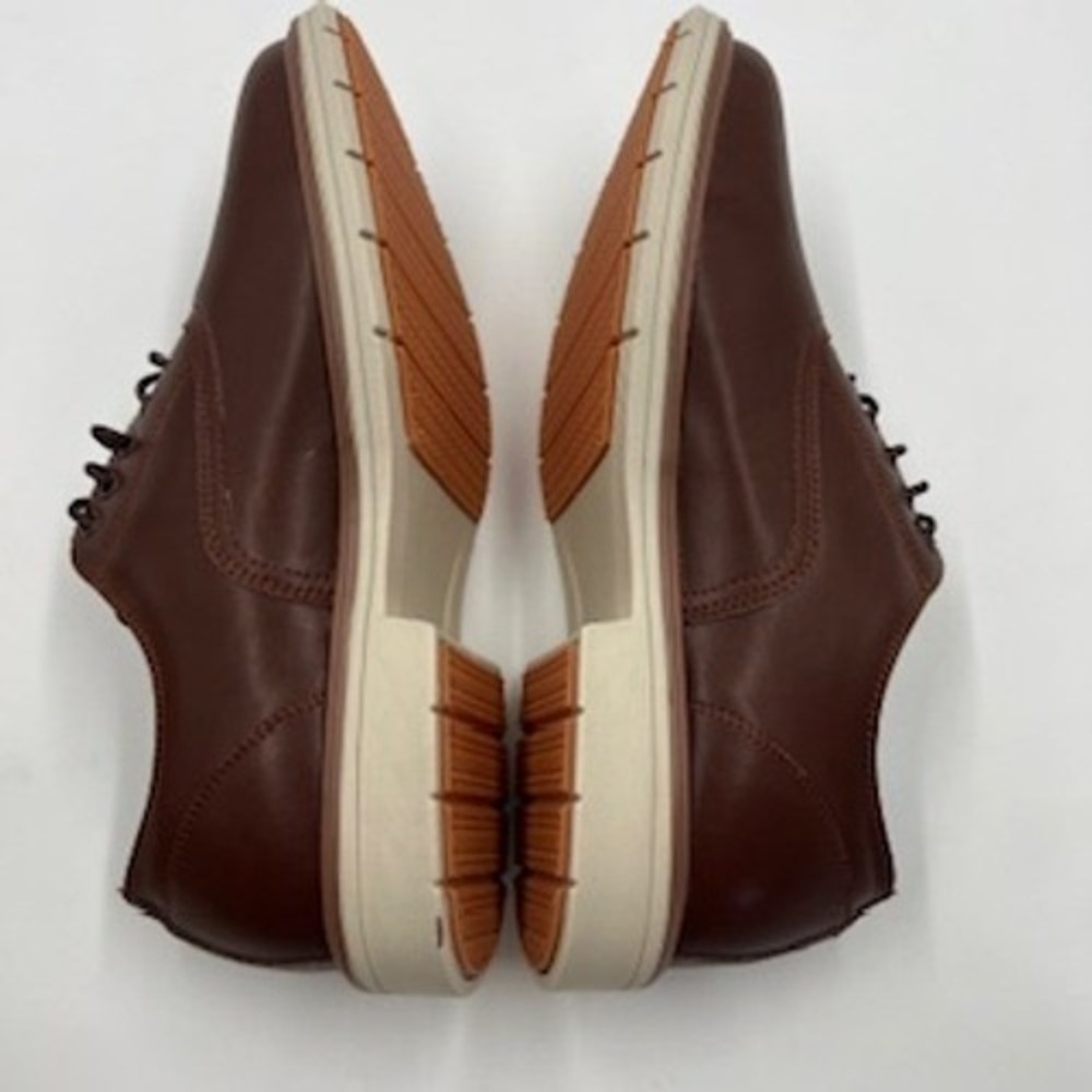 OrthoComfoot Mens leather Brown Oxford Dress Shoes OFLK07B Size EU 42 US 9